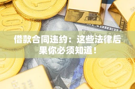 武汉借款合同违约：这些法律后果你必须知道！